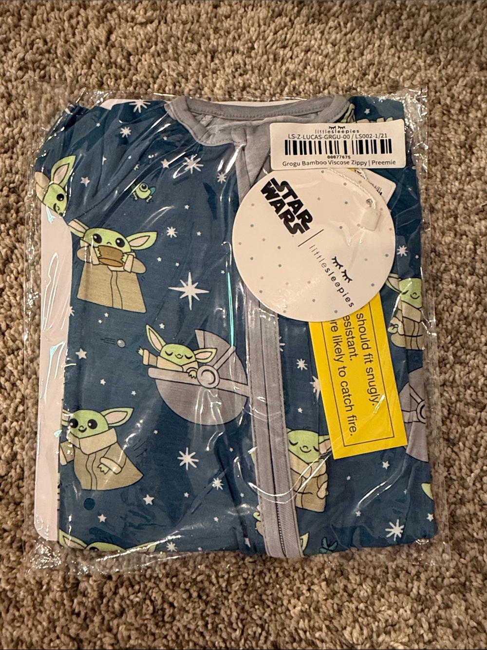 Little sleepies preemie nwt Star Wars grogu